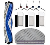 (10 Piezas) N20 Plus Repuestos Compatibles con Robot Aspirador ECOVACS DEEBOT N20 plus/ N20 Pro Plus. Kit de Accesorios, 1 Cepillo Giratorio, 4 Cepillos Laterales, 3 Filtros HEPA, 2 Mopas