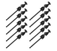 10 Piezas Paleta Mezcladora de Resina, ABS Negro Reutilizable | Base y Hardener, Limpieza Fácil, Eje Alargado y Palas Helicoidales, Compatibilidad