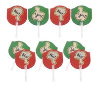 10 Piezas Paletas de Votación sí No Pulgar Positivo para Aula | PVC Rígido, Impresión a Doble Cara, Rojo y Verde, para Discusiones, Biblioteca y Evaluación Escolar