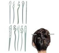 10 Piezas Palillos de Pelo Chino, Palillos para El Cabello, Palitos de Pelo Retro, Adecuado para Mujeres, Fijar y Decorar Peinados