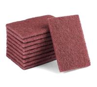 10 Piezas Papel de Lija Estropajo Cocina 15x10x1 cm, Doble Cara Estropajo Ecologico, Reutilizable Estropajos Naturales, Pulido de Metales y Eliminación de óxido Esponja para Fregar, Cocina, Fregadero