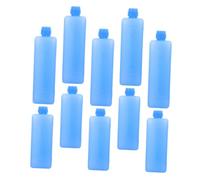 10 Piezas Paquete de Hielo Pequeño PE Azul para Camping y Envío | Decoracion Verano, Refrigeracion Portatil, Hielera, Mantiene Baja Temperatura y Evita Fugas