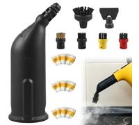 10 piezas para limpiador de vapor Karcher accesorios, juegos de piezas de repuesto para limpiadores de vapor, accesorios de limpieza a vapor, cepillos redondos, accesorios para limpiador de vapor