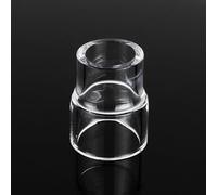 10 piezas para soplete de soldadura TIG para kit de lentes de gas Stubby con copa transparente #12, compatible con las series WP-17/18/26 y/para linternas Sidewinder, 2,4 mm/3/32 pulgadas