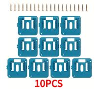 10 piezas para soporte de batería de Li-ion de 18V Makita | Estante de almacenamiento de montaje en pared YHKEMA para BL1860 BL1850, de ABS, Batería no incluida