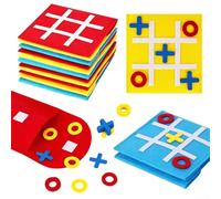 10 piezas para Tic For Tac Toe Elementos de juego para juego de mesa estratégico Nine Grid juego de ajedrez para desarrollar la imaginación espacial y la capacidad de análisis lógico (10 juegos)