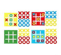 10 piezas para Tic For Tac Toe Elementos de juego para juego de mesa estratégico Nine Grid juego de ajedrez para desarrollar la imaginación espacial y la capacidad de análisis lógico (10 juegos azules