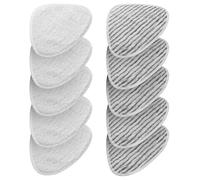 10 Piezas para Vileda Steam Recambio Vapor Kit, uego de 10 fundas de repuesto para mopa a vapor Vileda Steam y Vileda Steam Plus(5 almohadillas originales + 5 almohadillas de lijado)