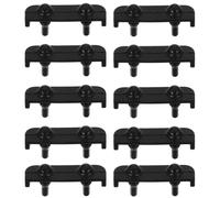 10 Piezas Parachoques de Silicona Negra, Moderno | Fácil Limpieza, Diseño Desmontable, Recambio Sencillo, Prolonga Uso, Acabado Elegante, Color Negro