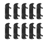 10 Piezas Parachoques Laterales de Silicona Negra | Protección contra Daños, Fácil Limpieza y Recambio Rápido, Diseño Moderno para Bandeja y Cesta