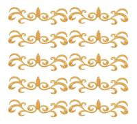 10 Piezas Parches Bordados Dorados para Ópera Apliques de Ropa