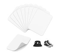 10 Piezas Parches Ropa Termoadhesivos 12.5 X 9.5 CM,Parches para Reparar Plumiferos,HMCEY Parche de Reparación Autoadhesivo,Pegatinas para la Ropa Termoadhesivos para Paraguas, Mochila - Blanco