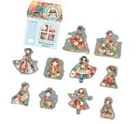 10 piezas pegatinas impermeables para mascotas pegatinas decorativas estéticas para scrapbooking diario botella de agua portátil teléfono funda de patrón creativo pegatinas
