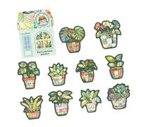 10 piezas pegatinas impermeables para mascotas pegatinas decorativas estéticas para scrapbooking diario botella de agua portátil teléfono funda de patrón creativo pegatinas