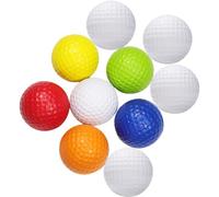 10 Piezas Pelota de Golf de Entrenamiento Reutilizable, Goma | Uso en Estadio y Escuela, Herramienta Innovadora para Práctica, Resistente al Desgaste, Mejora Distancia y Color Aleatorio