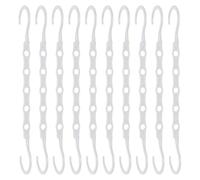 10 Piezas Perchas Ahorra Espacio, Organizador De Armario De Ropa Perchas, Perchas Multiples Ahorra Espacio para Camisas, Perchas En Cascada Resistentes con 5 Hoyos, para Pantalones, Camisas