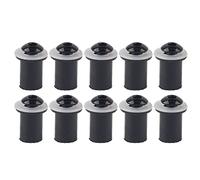 10 Piezas Perno Universal para Parabrisas de Motocicleta, Kit de Pernos Tuerca de Pozo para Parabrisas de Motocicleta Tornillos Hexagonales Interiores M5(Negro)
