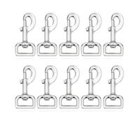 10 Piezas Perros Ganchos Seguridad Giratorios, Gatillo Giratorio Ganchos, Mosquetón Gatillo Ganchos, Gancho de Seguridad Giratorio, Mosqueton Llavero Giratorio, para Correa de Perro, Llavero