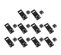 10 Piezas Pestillo de Bisagra Plegable de Hierro, 2 Pulgadas | Montaje Rápido Tornillos, Orificios Pretaladrados y Puntos Fijos, para Puertas de Cobertizo y Baúles