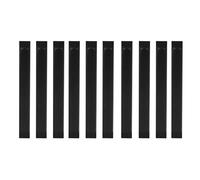 10 Piezas Piano Plástico Negro Teclas Piano Keytops Reemplazo Teclas Piano Teclado Llave Top Piano Reparación Accesorios During