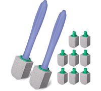 10 Piezas Piedra Pomez Para Limpieza WC, Piedra Limpiadora WC, con 2 Asa Reutilizable, Piedras Pomez Cepillo de limpieza para Baños,Cocinas,Fregaderos y Lavabos