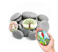 10 Piezas Piedras para Pintar, Shyllin Naturales Piedra Planas,5-8CM, Rocas Pintadas Decorativa, DIY Pintar Rocas, Planas Decorativa Guijarros, DIY Piedras Creativas, Pintadas Guijarros de Playa