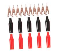 10 Piezas Pinza de cocodrilo de cobre manualidades en miniatura abrazadera de resorte de cocodrilo horquilla para el cabello pasadores de pelo pinza de cocodrilo de metal auto