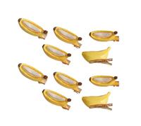 10 Piezas Pinza de de Plátano Creativa para Niñas Mujeres Niños Detalle de Fruta Único Decoración de Cabello de Resina para Fiesta Uso Diario Preciosa Horquilla de Plátano