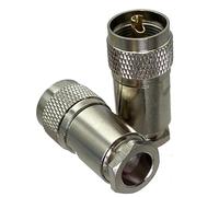 10 Piezas PL259 UHF Conector Macho con Abrazadera for RG8 LMR400 RG213 RG165 RG393 RG214 coaxial