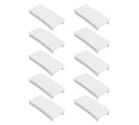 10 Piezas Placa de Relleno para Disyuntor, 12 Módulos | Blanco, Diseño Encajable y Recortable, para Cuadros Eléctricos y Huecos de Caja de Distribución