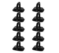 10 Piezas Pomo de Tapa de Olla Plegable Negro de PP | Asa Ergonómica de Repuesto, Instalación Rápida, para Tapas de Acero Inoxidable y Cacerolas de Viaje