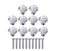 10 Piezas Pomos De Cristal De Diamante De Acrílico De 30Mm Con Tornillo Tiradores Elegantes Para Cajones Y Armarios Ideal Para Decoración Del Hogar