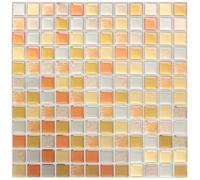 10 piezas por lotes de pegamento de cristal para despegar y pegar, azulejos de mosaico 3D, autoadhesivos, impermeables, papel pintado para salpicaduras de baño, cocina, hogar, decoración de bricolaje