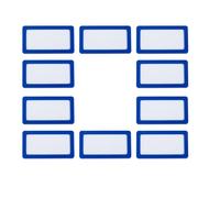 10 Piezas Portaetiquetas Magnético de Plástico, Pequeño | Introduce Papel o Tarjetas Fácil, Útil y Práctico, para Taquillas de Hierro y Archivadores