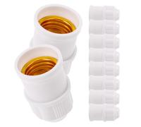 10 Piezas Portalámparas Colgante E27, PP y Baquelita, Modern | Acabado Blanco Elegante, para Reformas de Iluminación Residenciales, Compatible Bombillas LED E27