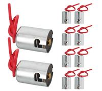 10 Piezas Portalámparas Lateral Ba15s Ba9s de Repuesto | Conector de Cable, Casquillos de Hierro y Plástico, Ajuste de Bayoneta, para Luz de Posición Lateral