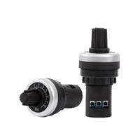 10 piezas Potenciómetro inversor regulador de precisión 22 mm LA42DWQ-22 100 ohm 500 ohm 1K 2K 5K 10K-500K(500 ohm)