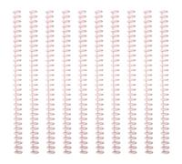 10 piezas prácticas de encuadernación de peine, 30 anillos, espirales para estudiantes, profesores, espirales, espirales para estudiantes y profesores