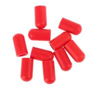 10 Piezas Protectores de Baquetas de Silicona Roja | Accesorio de Percusión para Profesores y Principiantes, Protege Superficies de Marcas, Uso en Pads y Vivienda