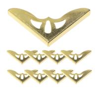 10 Piezas Protectores Metálicos de Esquinas Dorados | Metal, Acabado Vintage y Diseño Decorativo, para Álbumes, Marcos y Cuadernos