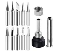 10 Piezas Puntas de Soldador Sin Plomo 900M, Puntas de Soldering de Alta Precisión con Funda Protectora, Puntas Soldador Estaño,Puntas EstañAdor de 900M Sin Plomo,Puntas Finas Soldador