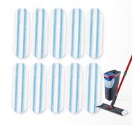 10 Piezas Recambio Fregona para Vileda H2Pro, Paño para Mopa Plana de Microfibra para Vileda & O-Cedar H2Pro, Lavable y Reutilizable para Suelos Cerámica Parquet Laminado