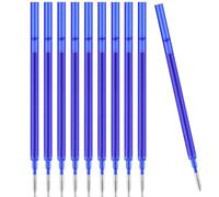 10 Piezas Recambios,Compatibles con Legami,Tinta Boli Borrable,Recambio Boligrafo Borrable,Punta 0,7 mm,Altura 13 cm (Azul)