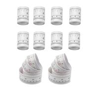 10 Piezas Regla de Costura Adhesiva de 90 cm Cinta Métrica de Doble Escala Regla de para Máquina de Coser para Corte de Tela Cinta Métrica Adhesiva de Sastrería para Banco de Trabajo