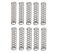 10 Piezas Resorte Comprimido Helicoidal Longitud 25mm, Diámetro Del Cable 0,4mm, Diámetro Exterior 6mm