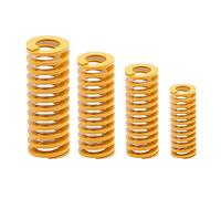 10 piezas, resorte de molde compresión carga ligera, diámetro exterior 16mm, 20-100mm largo, resortes cama calentados, TF16*8*L, amarillo(60mm)