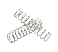 10 piezas resortes comprimidos, resortes de acero inoxidable, diámetro del alambre 0.4mm, diámetro exterior 9mm, longitud libre 25mm, Plata, 0,4mm x 9mm x 25mm