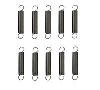 10 Piezas Resortes De Extensión Con Gancho Muelle Longitud 50mm, Diámetro Del Cable 0,8mm, Diámetro Exterior 8mm