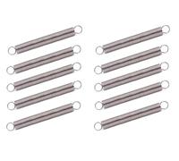 10 Piezas Resortes De Extensión Con Gancho Muelle, Longitud Libre 25mm, Diámetro Del Cable 0,3mm, Diámetro Exterior 4mm