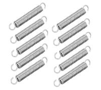 10 Piezas Resortes De Extensión Con Gancho Muelle, Longitud Libre 40mm, Diámetro Exterior 5mm, Diámetro Del Cable 0,6mm
